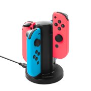 Nintendo Switch Joy-Con Dock by Insten High Speed 4 Joy Con Docking Station Stand with Type-C Cable and LED Indicators for Nintendo Switch Joy-Con Controller