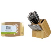 Chicago Cutlery Insignia Steel 19-Piece Wood Block Knife Set with Cutting Board